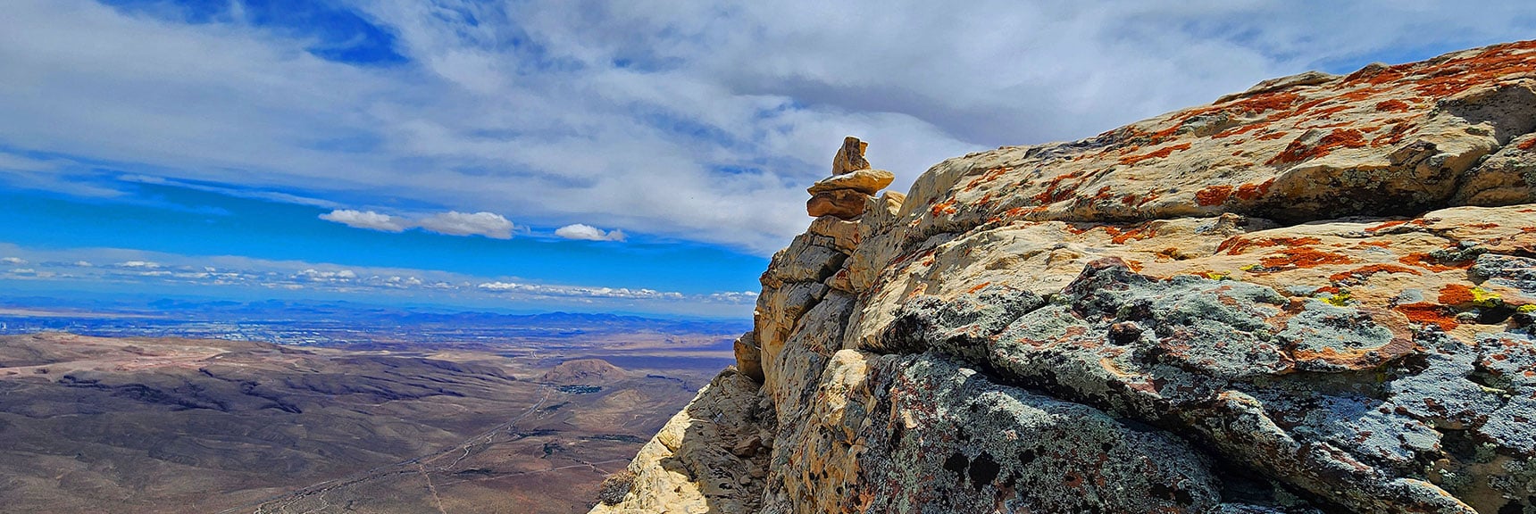 indecision-peak-summit-nevada-05-19-2025-021 Circling Left Side. Vertical, Strong Winds. Should Have Circled Right Side. | Indecision Peak Summit | Rainbow Mountain Wilderness, Nevada