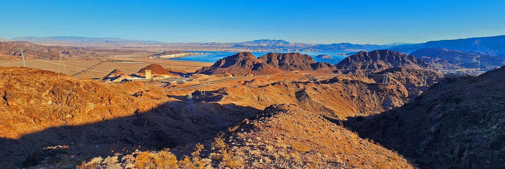 black-canyon-overlook-loop-nevada-02-06-2025-004 View Toward Lake Mead & Hoover Dam, Rough Peak, Pluto & Uranus | Black Canyon Overlook Loop | Lake Mead NRA, Nevada