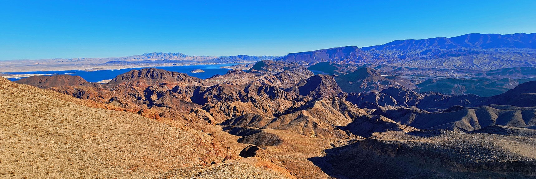black-canyon-overlook-loop-nevada-02-06-2025-011 Lake Mead, Rough Peak, Hoover Peak, Promontory Point, Fortification Hill | Black Canyon Overlook Loop | Lake Mead NRA, Nevada