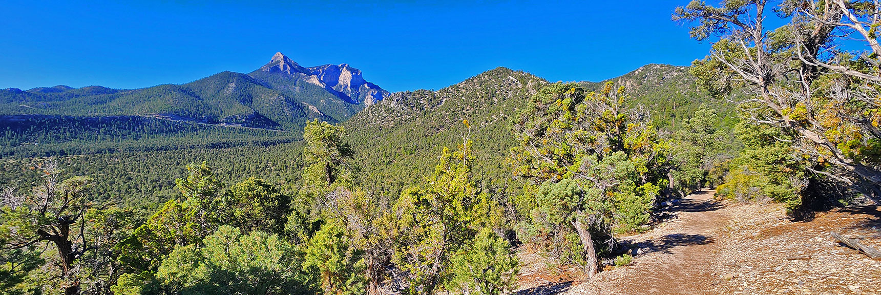 mud-springs-clockwise-nevada-005 Expansive Views Open While Ascending Ridge to Mud Springs Loop | Mud Springs Loop Clockwise | Sawmill Trailhead | Lee Canyon, Nevada