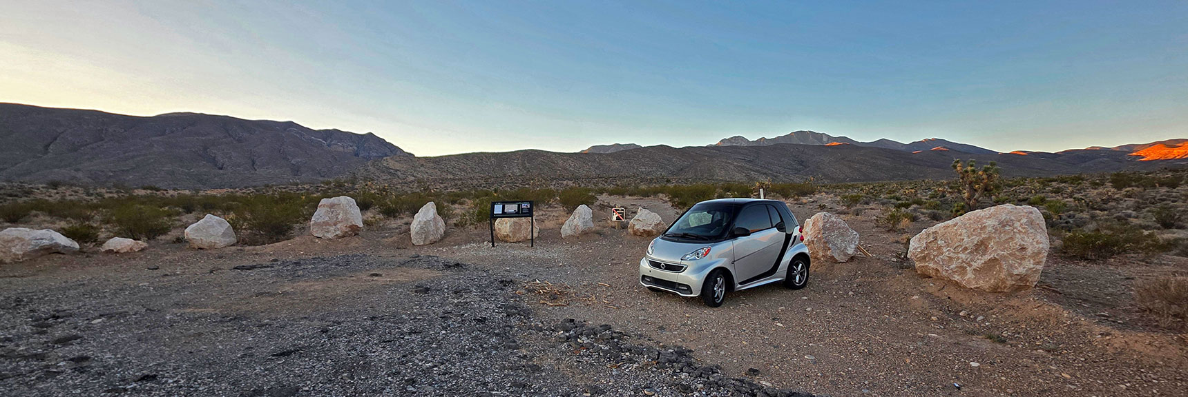 la-madre-peak-east-nevada-10-17-2025-004 Start Point Parking Area on Kyle Canyon Rd. Just Beyond Horse Ranches | East La Madre Peak | La Madre Mountains Wilderness, Nevada