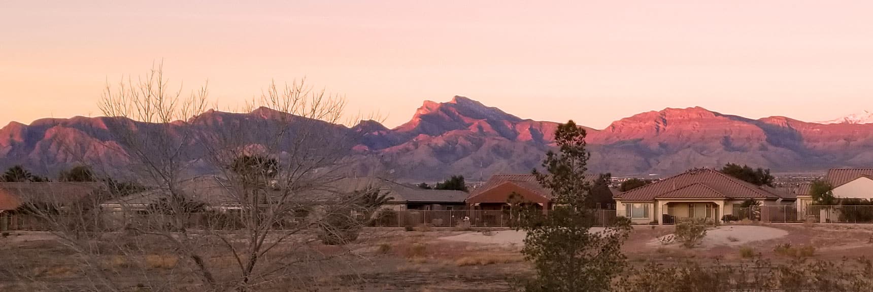 La Madre Mountain Backyard Sunrise from Centennial Hills, Nevada
