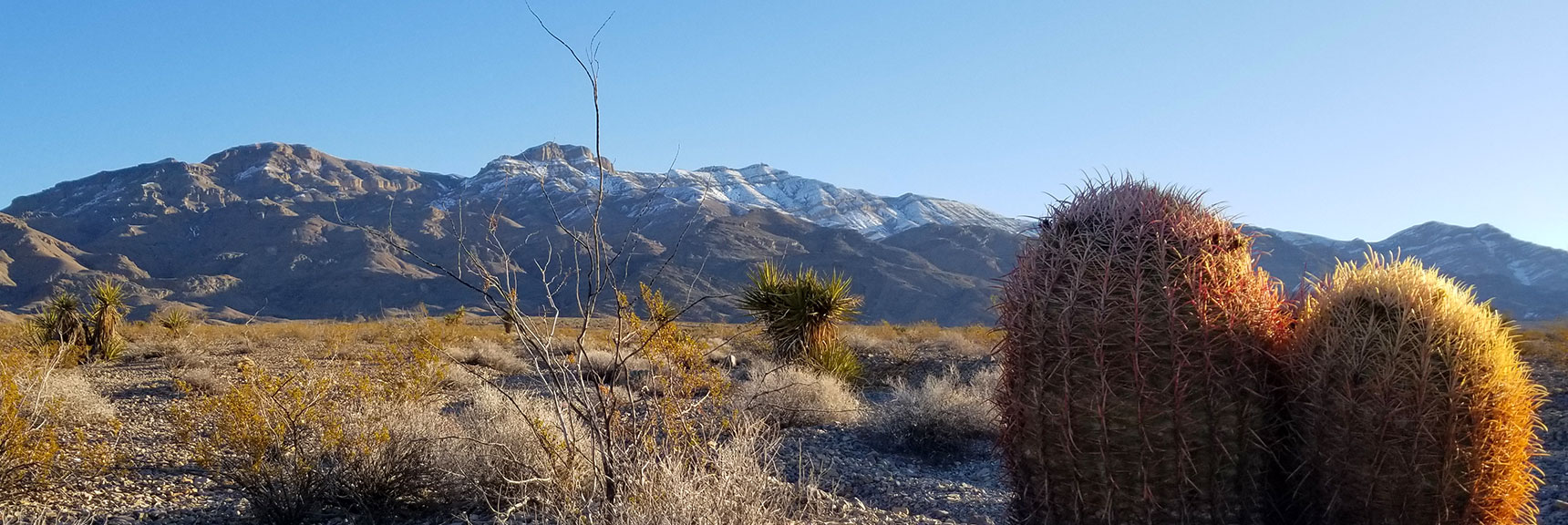 Gass Peak Sunrise After Snowfall, Nevada