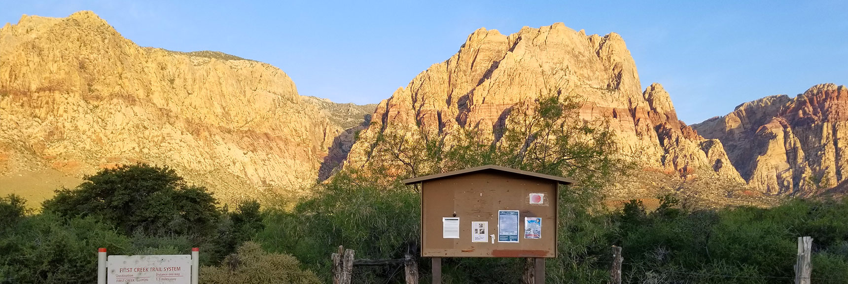 First Creek Trailhead to Mt Wilson in Red Rock Canyon, Nevada