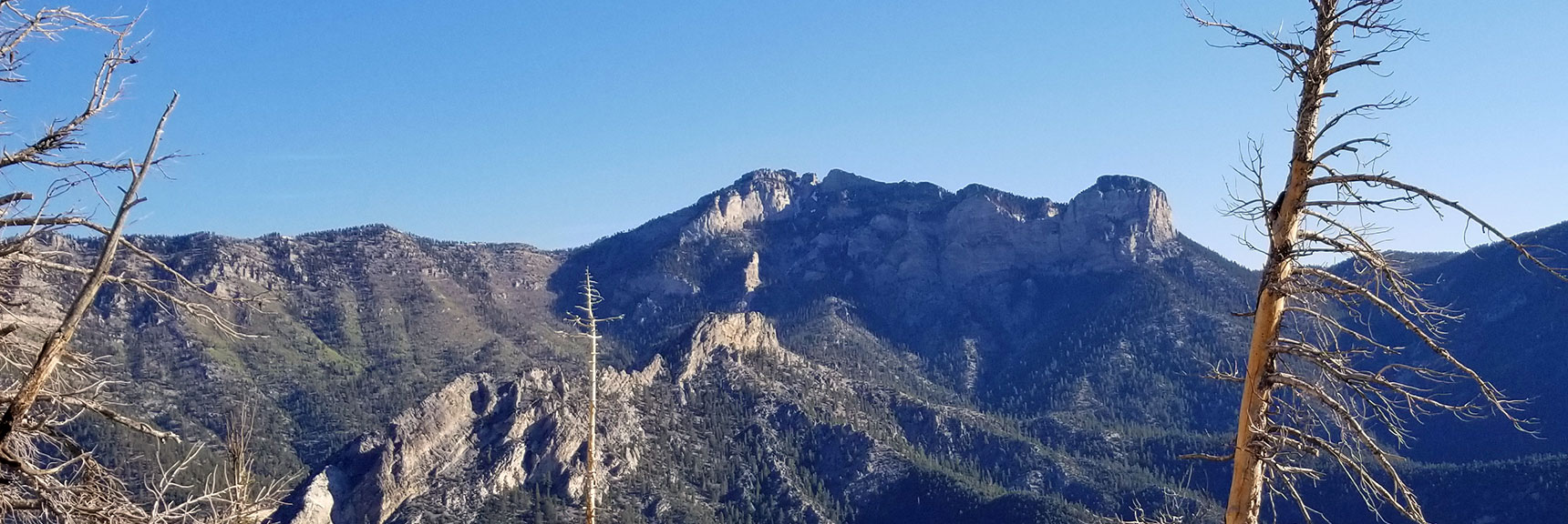 Mummy Mt. and Approach Viewed from South Climb Trail