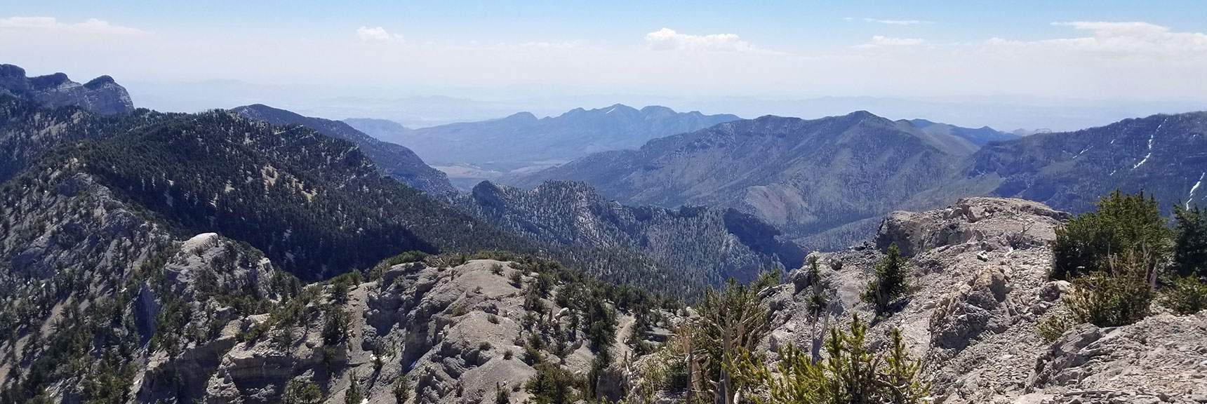 Kyle Canyon Viewed from Lee Peak Summit