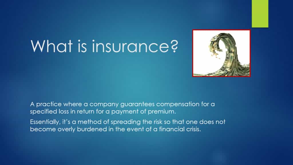 Definition of Insurance | Sheri Martin, Licensed Life & Health Broker, Dr, of Naturopathy