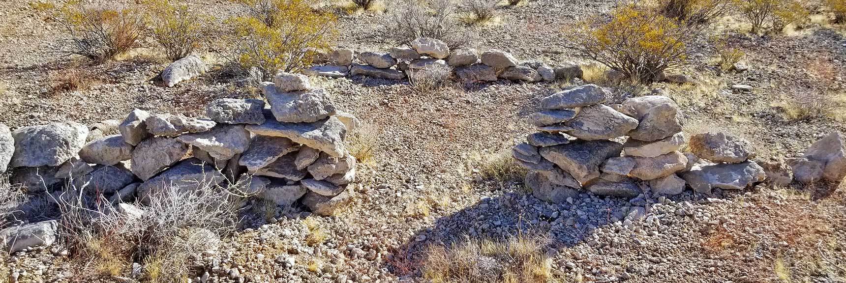 Curious Structure on North Side of Fossil Ridge in the Sheep Range, Desert National Wildlife Refuge, Nevada