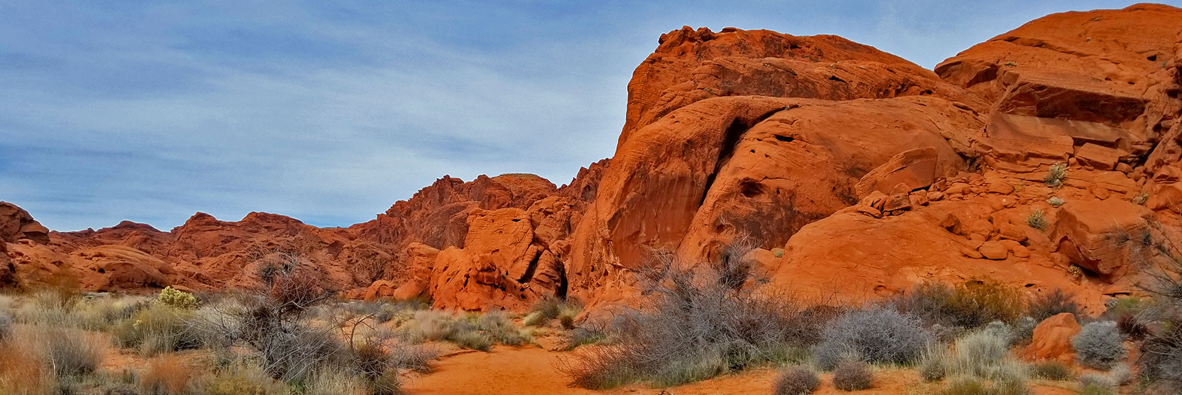 The Canyon Opens Up Again in Fire Canyon in Valley of Fire State Park, Nevada
