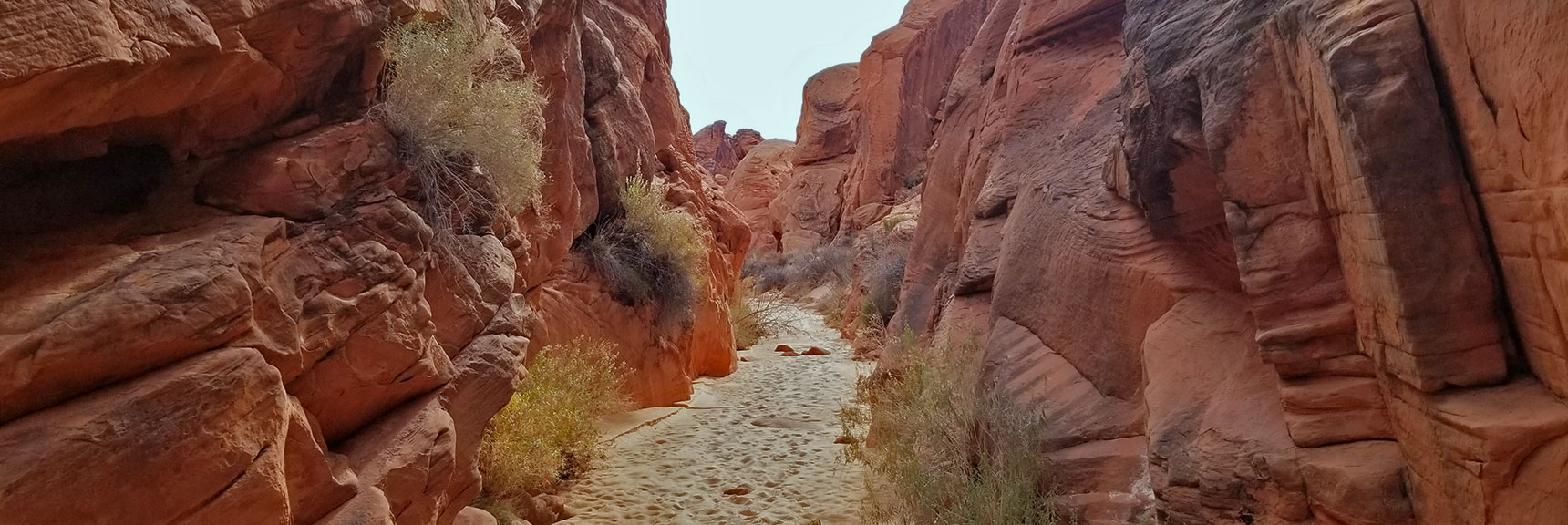 Evidence of Increasing Foot Traffic Begins to Appear in Fire Canyon in Valley of Fire State Park, Nevada