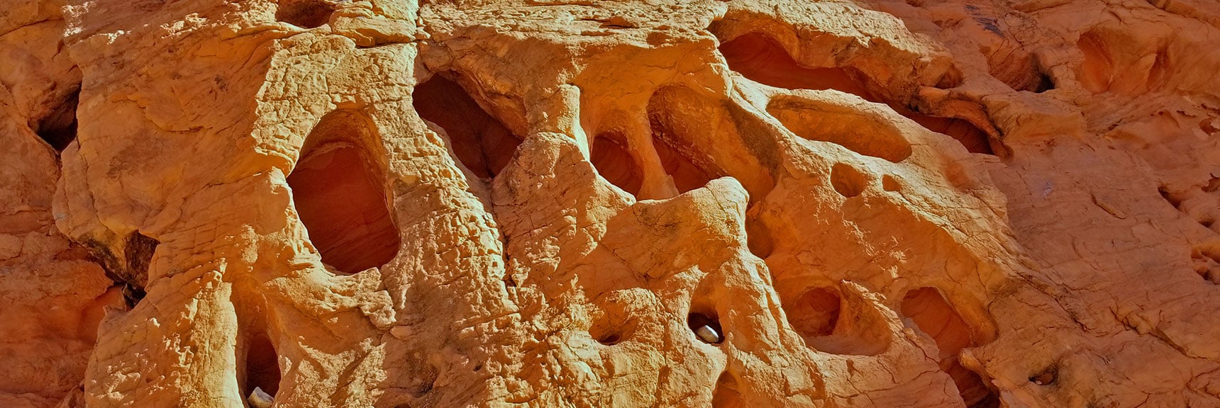 Intricate Rock Formations on Natural Arches Trail, Valley of Fire State Park, Nevada