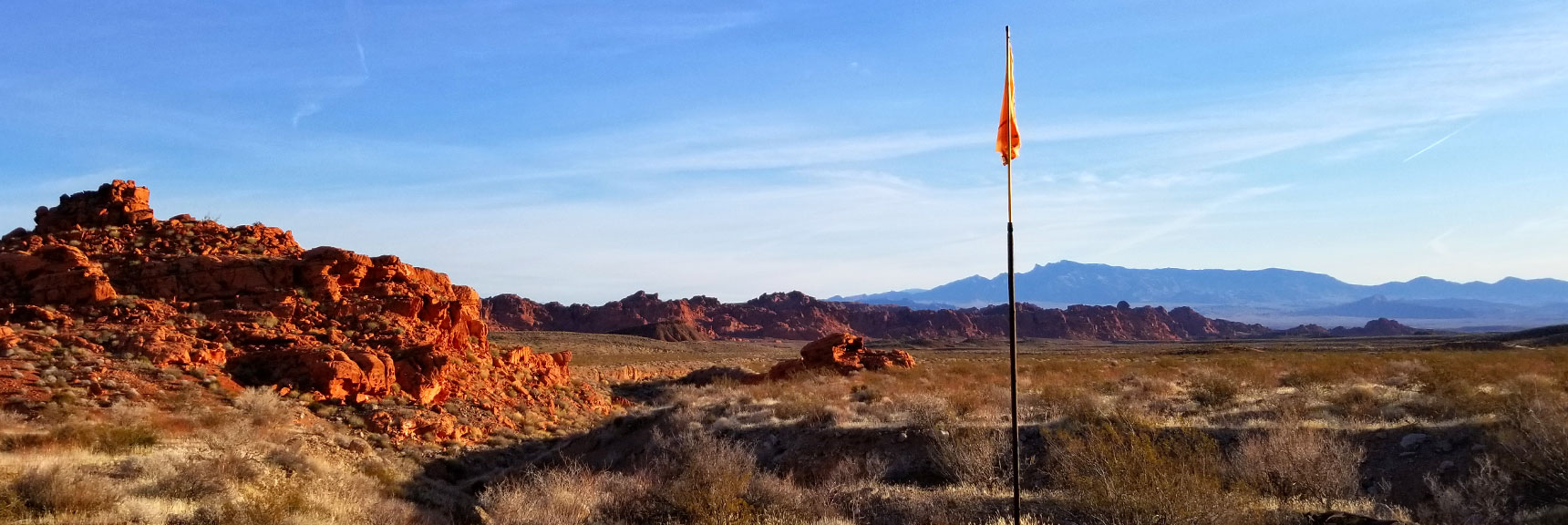 Crossing the First Wash on the Old Arrowhead Trail in Valley of Fire State Park, Nevada
