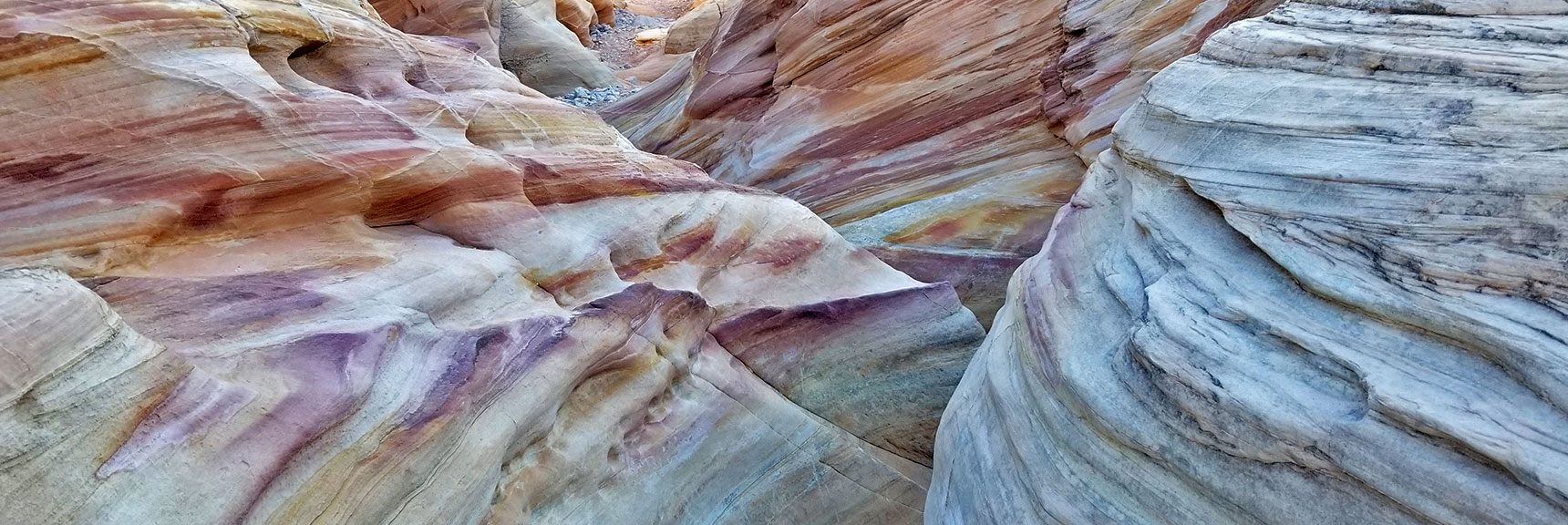 Entering a Fire Wave Section of Prospect Trail in Valley of Fire State Park, Nevada