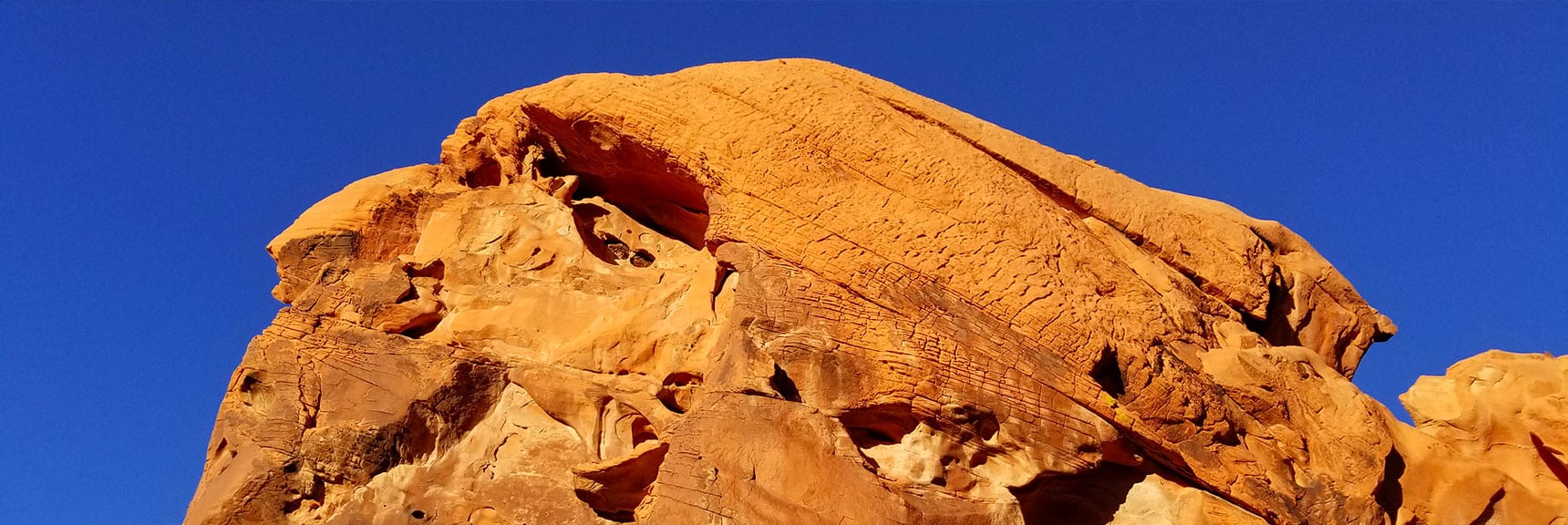 Beautiful Rock Formations in the Upper Pass on Prospect Trail in Valley of Fire State Park, Nevada
