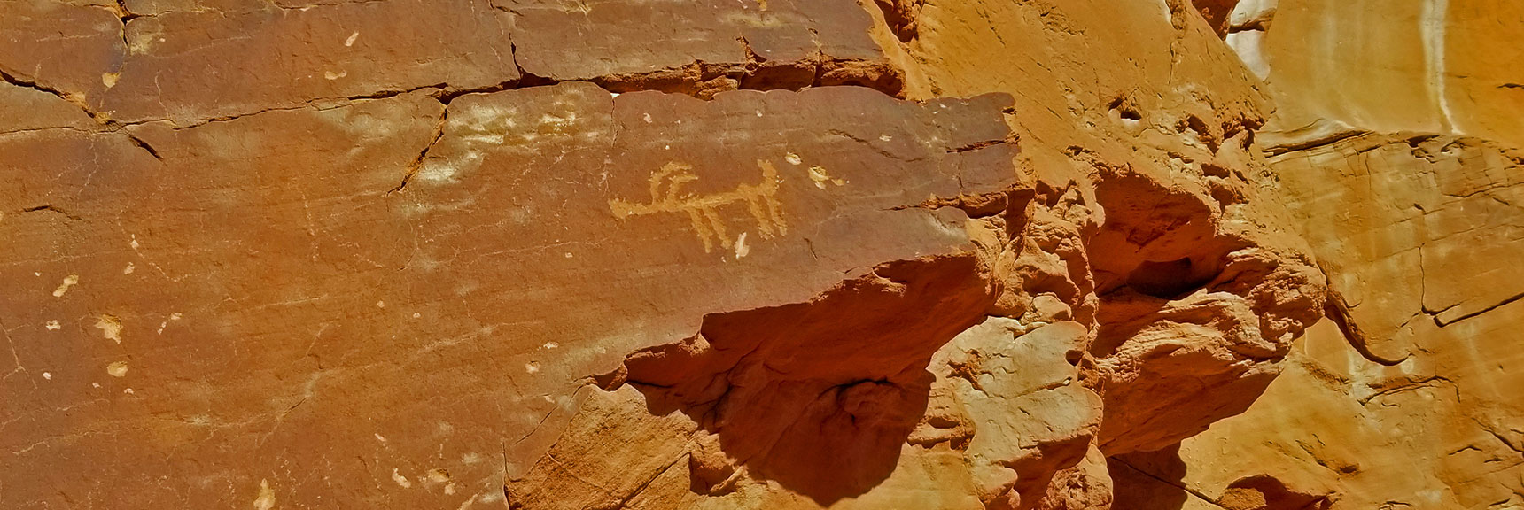 Petroglyphs or Graffiti at the Rainbow Vista Trailhead in Valley of Fire State Park, Nevada?