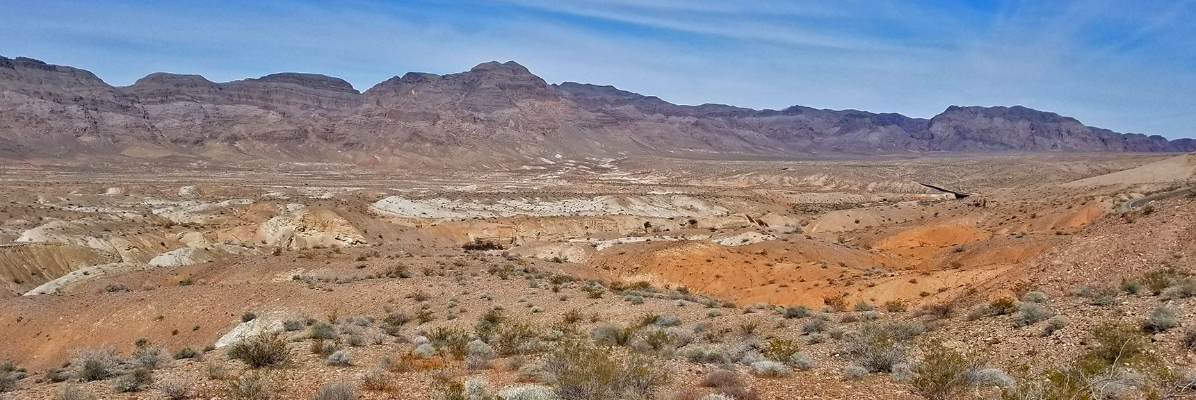 Muddy Mountains and Echo Wash From About Mile 34 On Northshore Road in Lake Mead National Park, Nevada