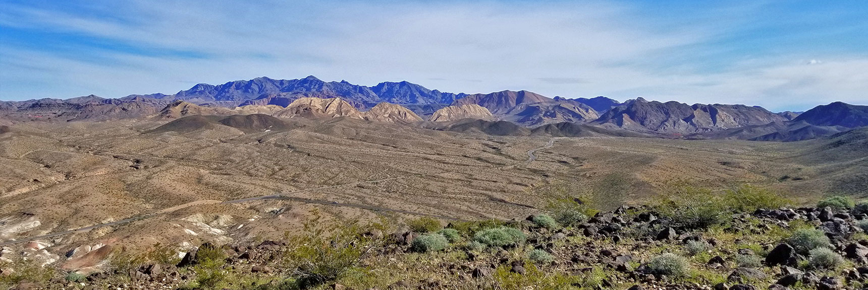 View North Toward Muddy Mountains from Black Mesa in Lake Mead National Recreation Area, Nevada