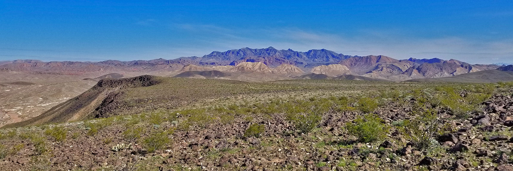 View North Toward Muddy Mountains from Black Mesa in Lake Mead National Recreation Area, Nevada