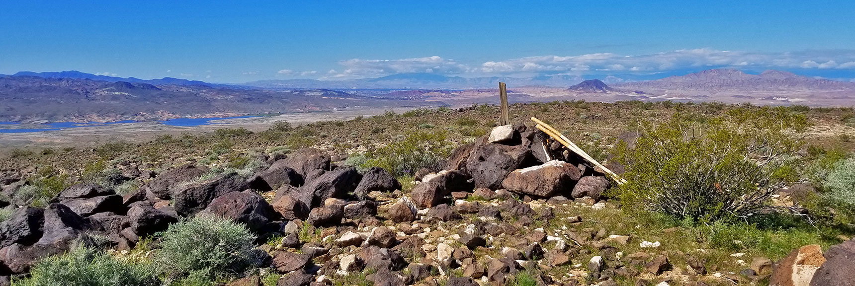 View Southwest Toward Lake Mead from Black Messa in Lake Mead National Recreation Area, Nevada