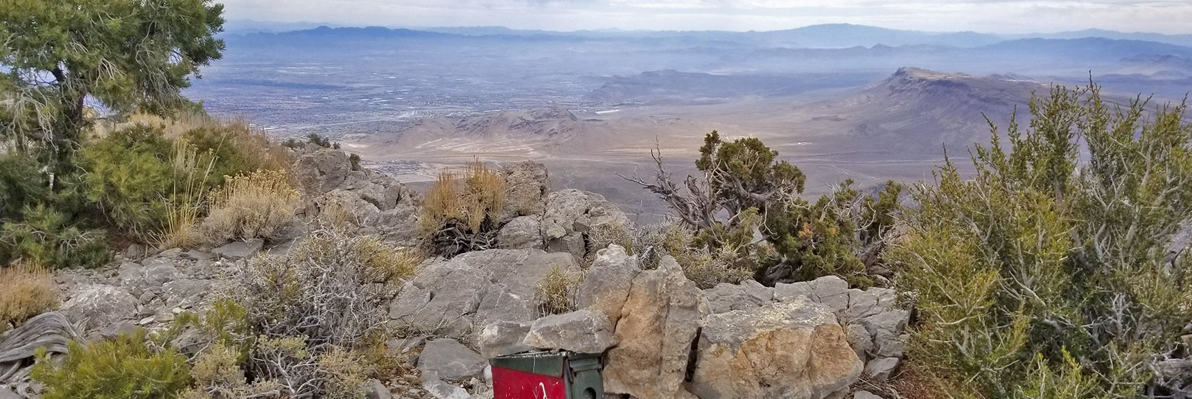 Damsel Peak Summit in Calico Basin, Nevada 002
