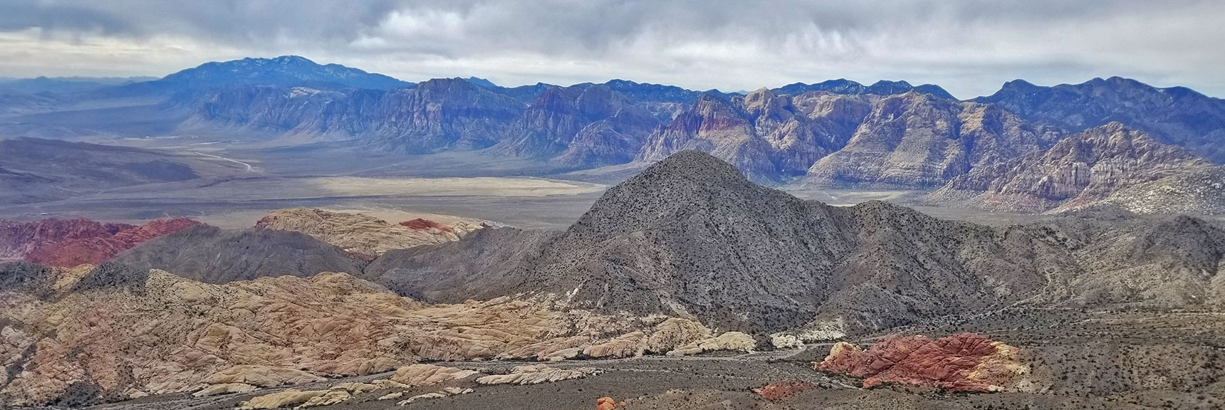Damsel Peak Summit in Calico Basin, Nevada 006