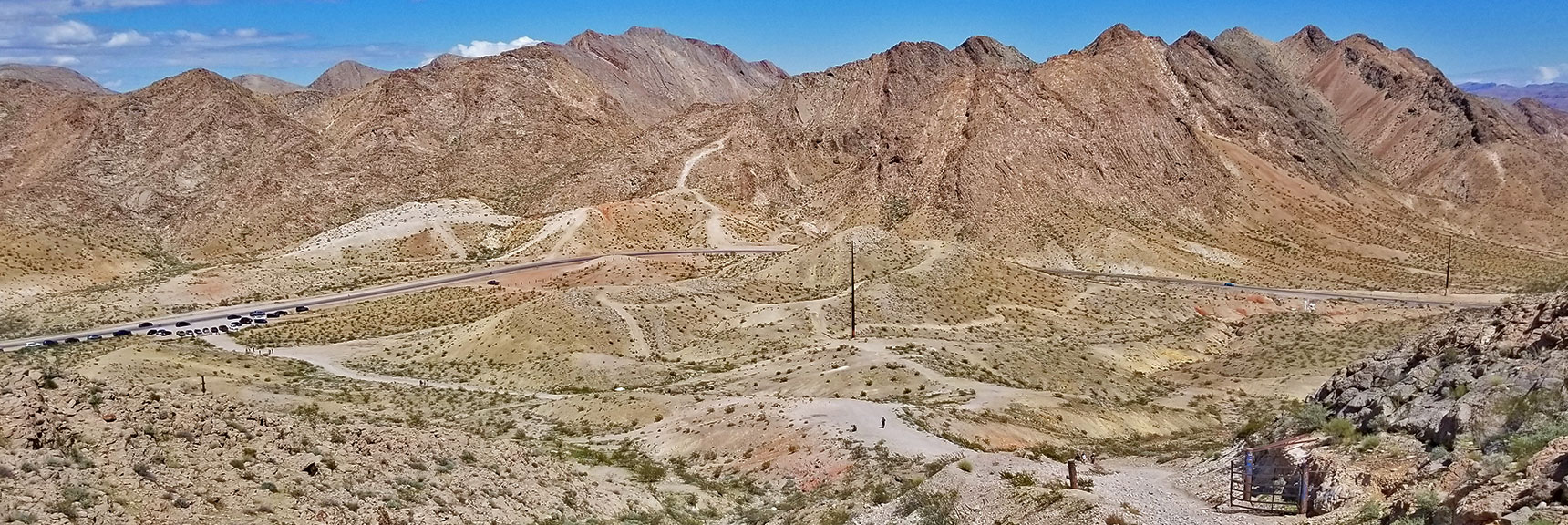 View Back Down Toward Trailhead for Frenchman Mountain, Nevada