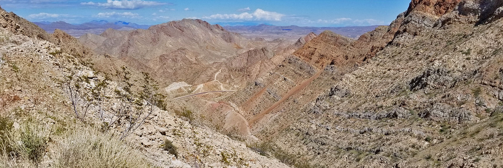 View Back Down Toward Trailhead for Frenchman Mountain, Nevada