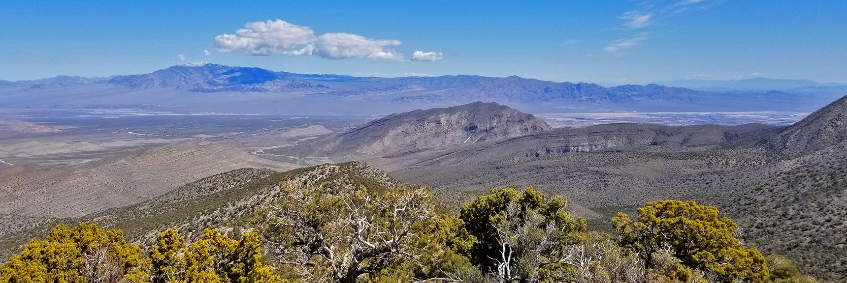 View of Sheep Range, Gass Peak and North Las Vegas Valley from Just North of La Madre Mt., Nevada