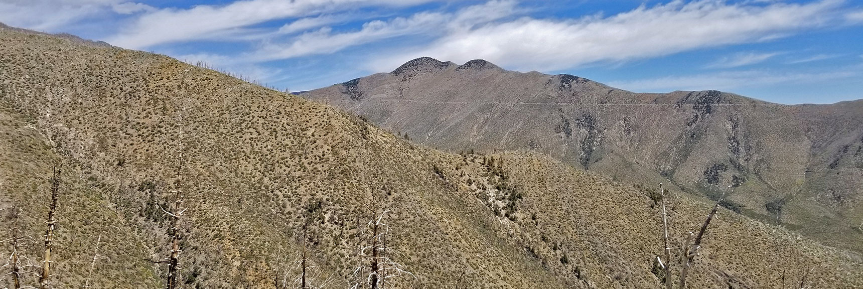 Harris Mountain and Trail Viewed from Across Lovell Canyon at 8000ft | Griffith Peak from Lovell Canyon Trailhead, Nevada, 030