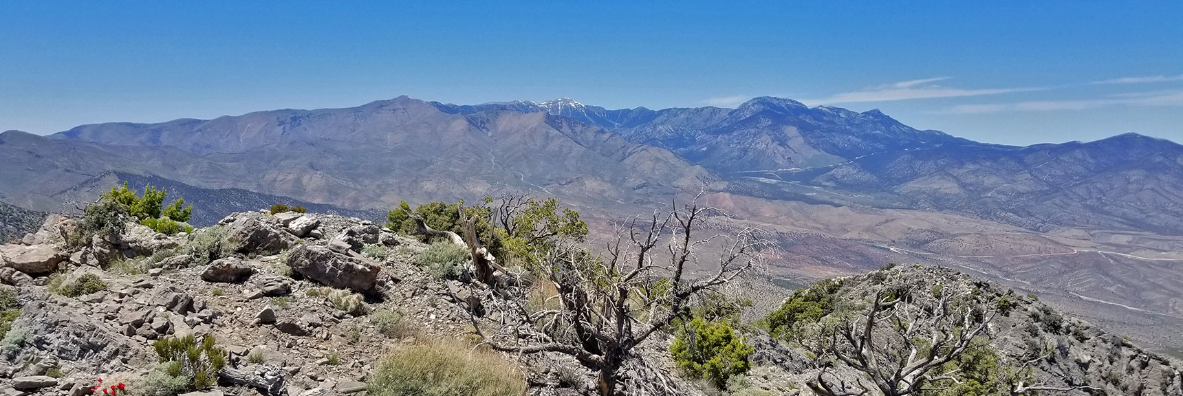 View South of Mt Charleston Wilderness Toward Lovell Canyon | La Madre Mountain Northern Approach, Nevada