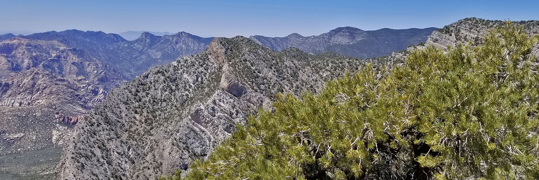 View West Along Keystone Thrust from just West of El Padre Mountain, La Madre Mountains Wilderness, Nevada