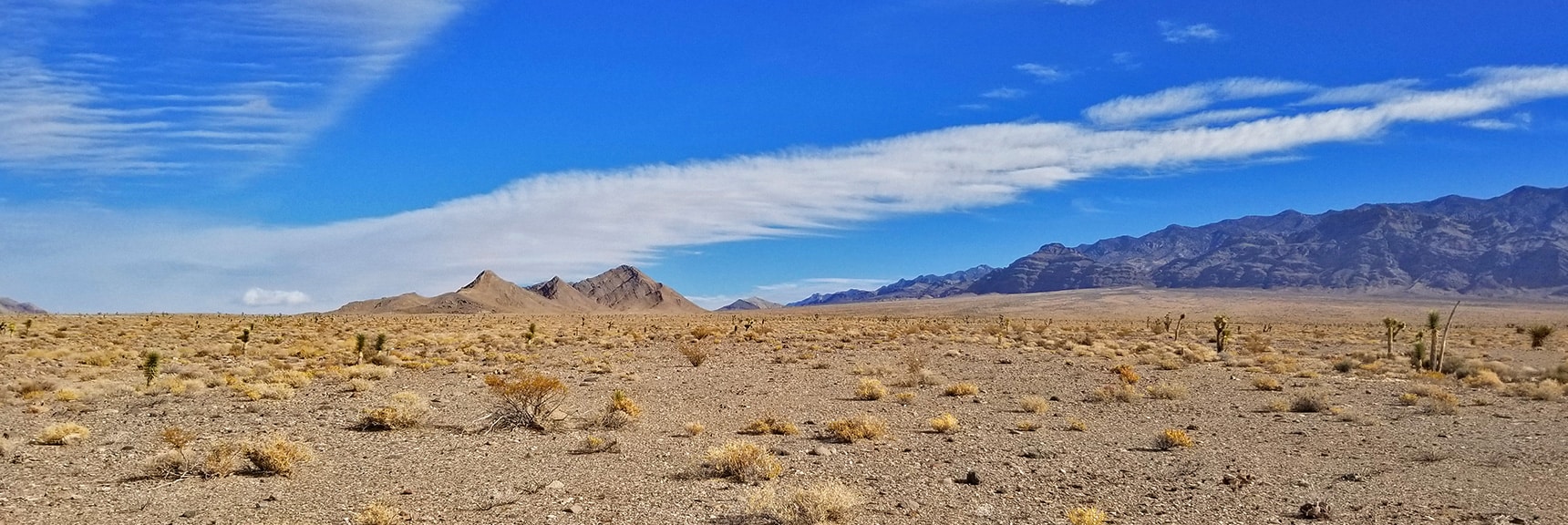 Rounding the North Edge of the Sheep Range on Alamo Road | Lower Alamo Road | Sheep Range | Desert National Wildlife Refuge, Nevada
