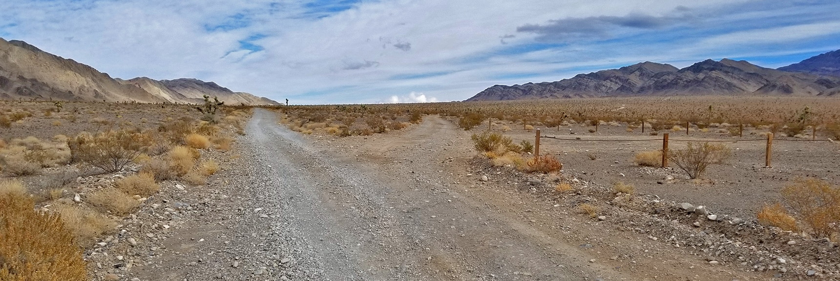 Intersection of Alamo and Cow Camp Roads Looking East Toward Sheep Pass | Lower Alamo Road | Sheep Range | Desert National Wildlife Refuge, Nevada
