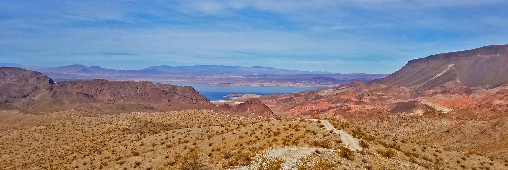 Lake Mead Viewed from High Point on North Mine Access Road | Kingman Wash Access Road | Lake Mead National Recreation Area, Arizona