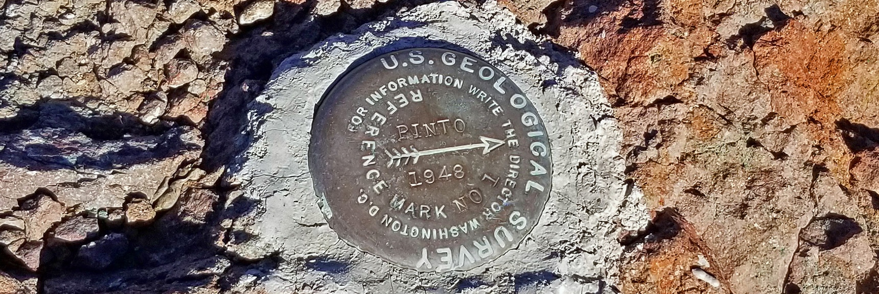 Arrival on Hamblin Mt. Summit - Geological Survey Marker | Hamblin Mountain, Lake Mead National Conservation Area, Nevada