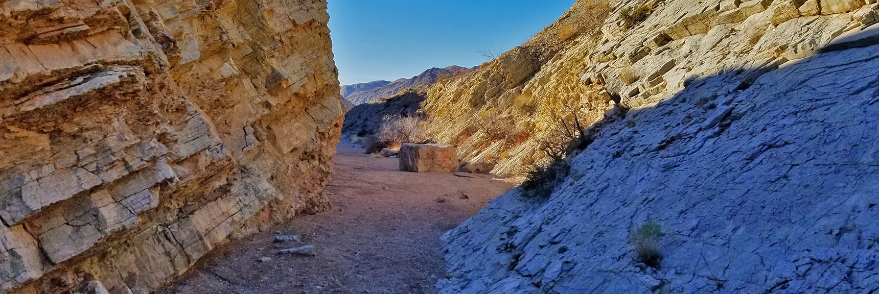 Return Pass Through A Narrow Channel in the Main Wash Above Northshore Mile 18 | Hamblin Mountain, Lake Mead National Conservation Area, Nevada