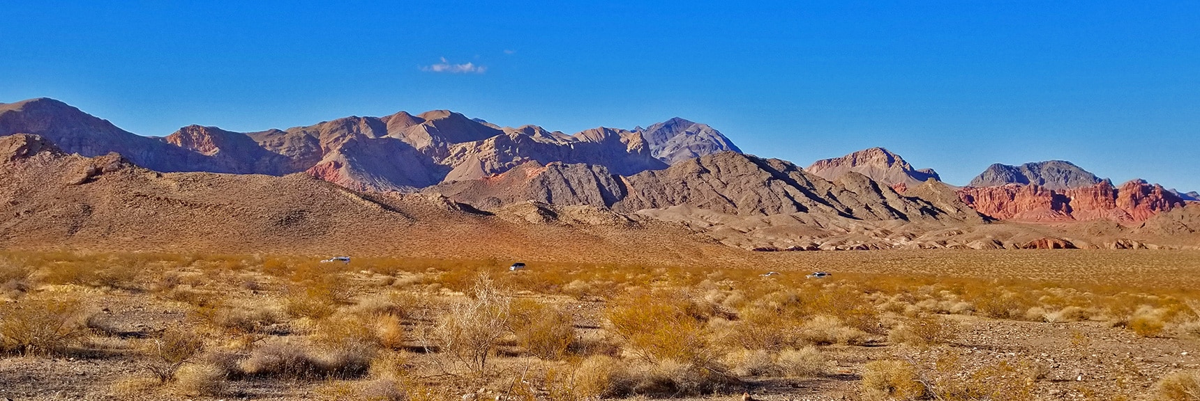 Muddy Mts., Bowl of Fire and Parking Area Across Northshore Near Mile 18 | Hamblin Mountain, Lake Mead National Conservation Area, Nevada