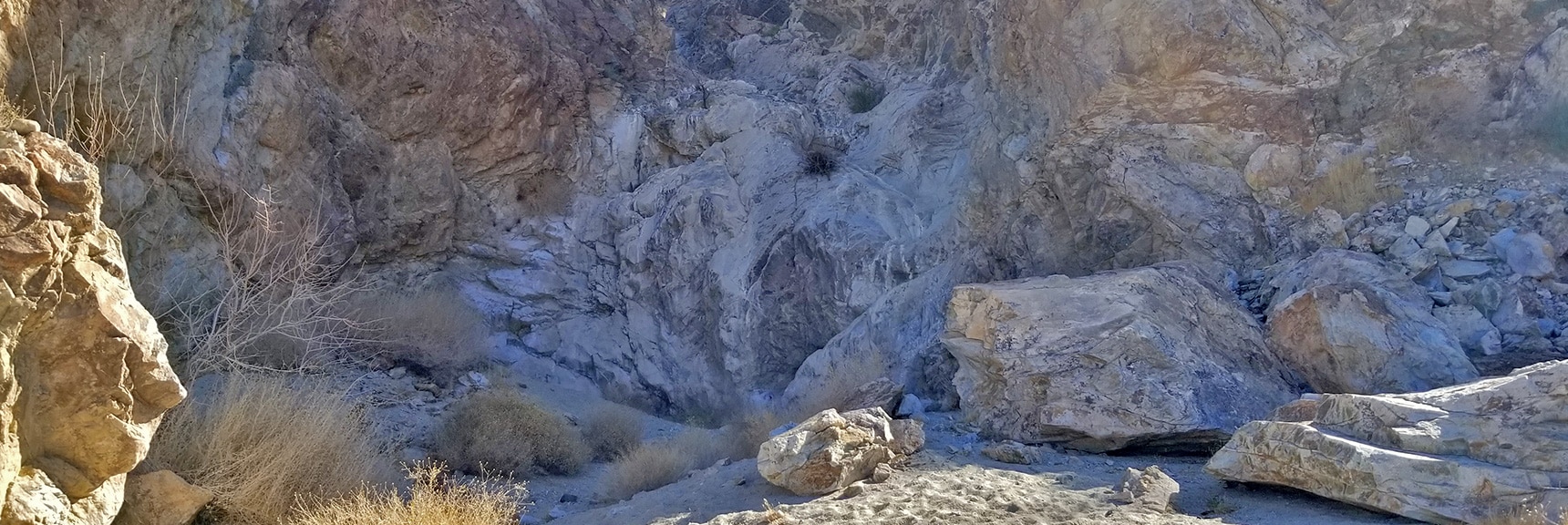 Horse Thief Canyon Road Ends at a 20-30ft Dry Waterfall | Mt Wilson, Black Mountains, Arizona, Lake Mead National Recreation Area