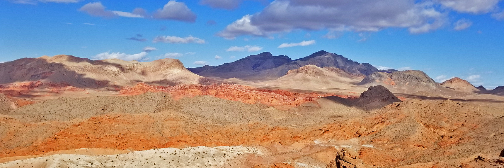 Route Through the Bad Lands to the Northern Bowl of Fire from Northshore Summit | Northern Bowl of Fire | Lake Mead National Recreation Area, Nevada
