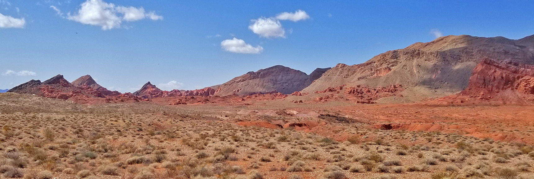 View South to the Southern Bowl of Fire and Anniversary Ridge | Northern Bowl of Fire | Lake Mead National Recreation Area, Nevada