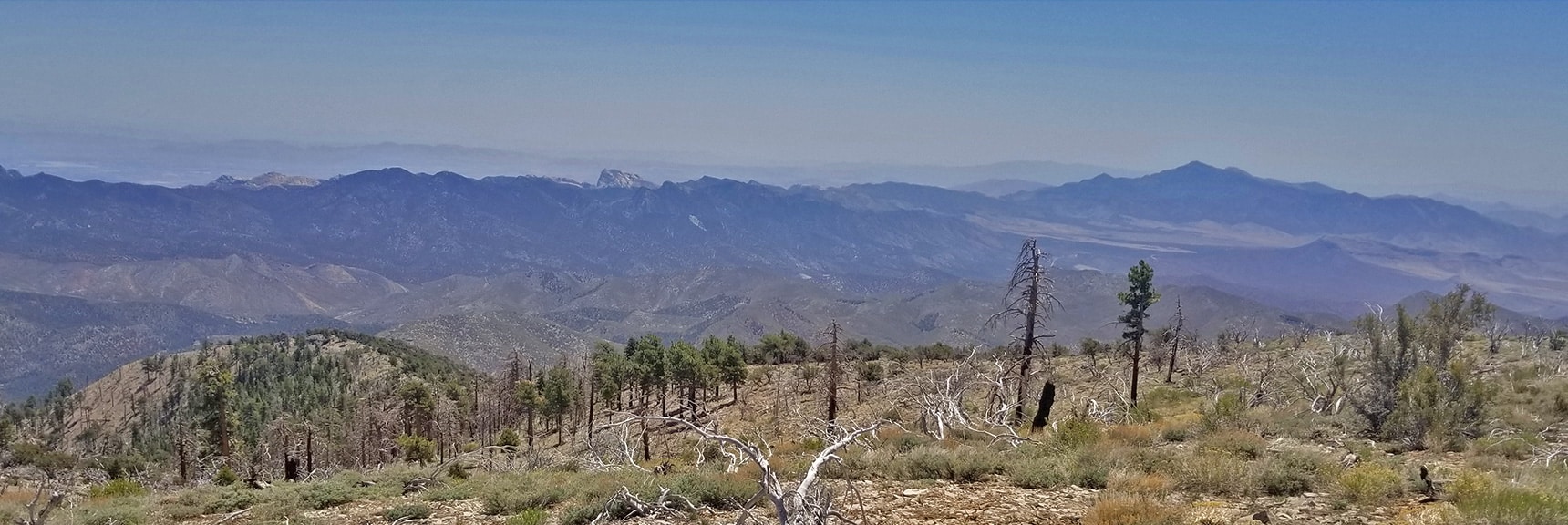 Wilson Ridge and Lovell Canyon to Potosi Mountain Viewed from Sexton Ridge | Griffith Peak Southern Approach from Sexton Ridge Above Lovell Canyon, Nevada