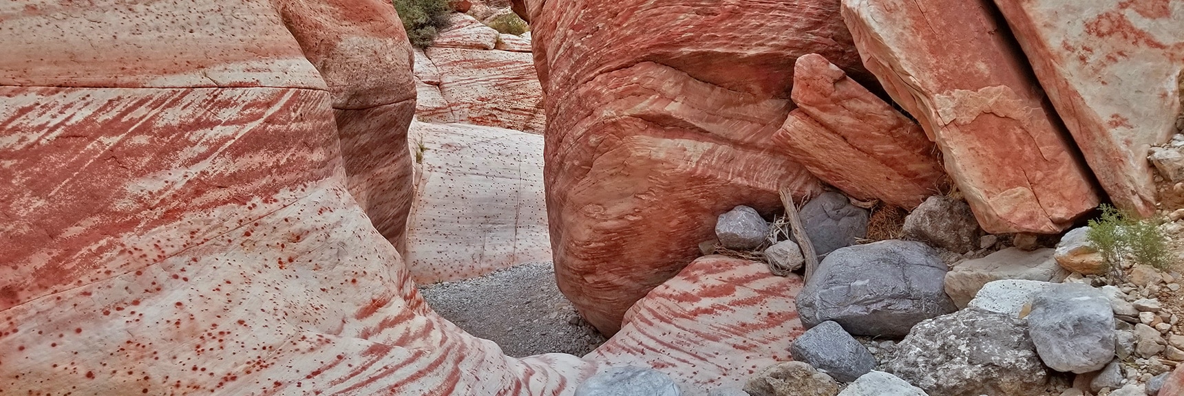 Many Narrow Rock Passages on Lower Gateway Canyon Trail | Kraft Mountain Loop | Calico Basin, Nevada