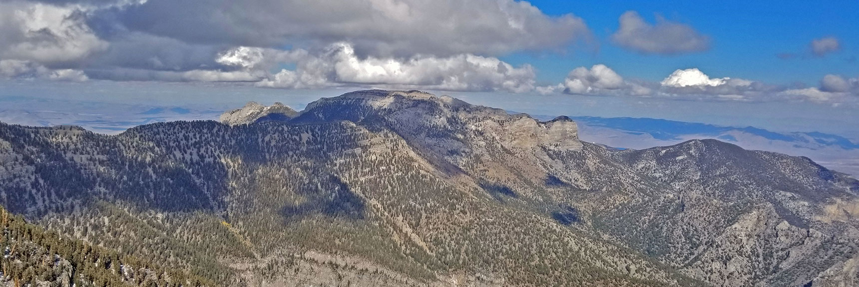 Clouds Totally Lifting Over Mummy Mountain | Charleston Peak Loop October Snow Dusting | Mt. Charleston Wilderness | Spring Mountains, Nevada
