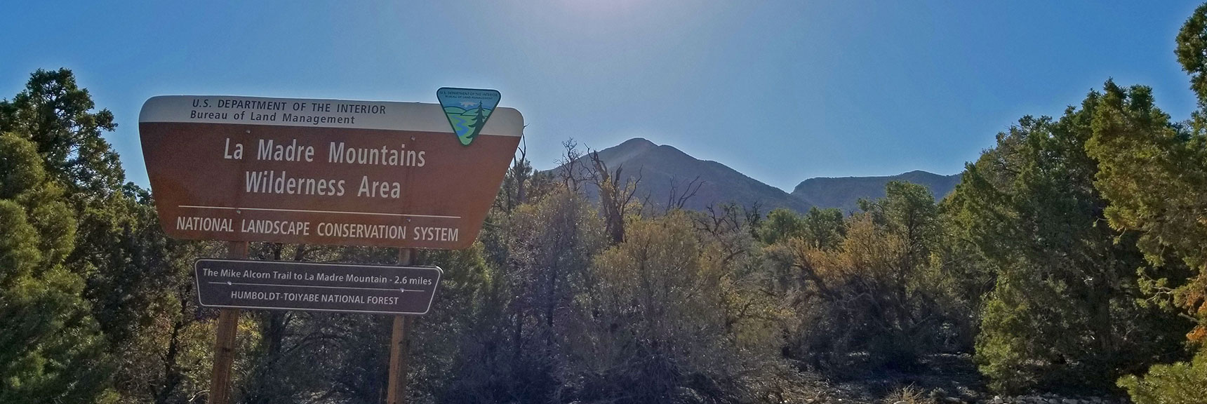 On Foot Now, Entering La Madre Mountains Wilderness Area and Campground | La Madre Mountain,, El Padre Mountain, Burnt Peak | La Madre Mountains Wilderness, Nevada