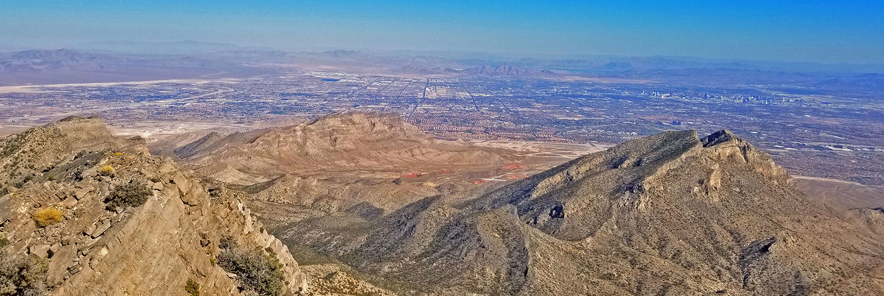 Damsel Peak and Boarder Mts Along Centennial Hills Area | La Madre Mountain,, El Padre Mountain, Burnt Peak | La Madre Mountains Wilderness, Nevada