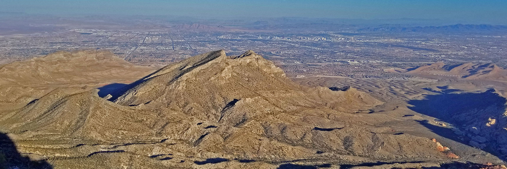 Damsel Peak from El Padre Mt. Approach Ridge | La Madre Mountain,, El Padre Mountain, Burnt Peak | La Madre Mountains Wilderness, Nevada