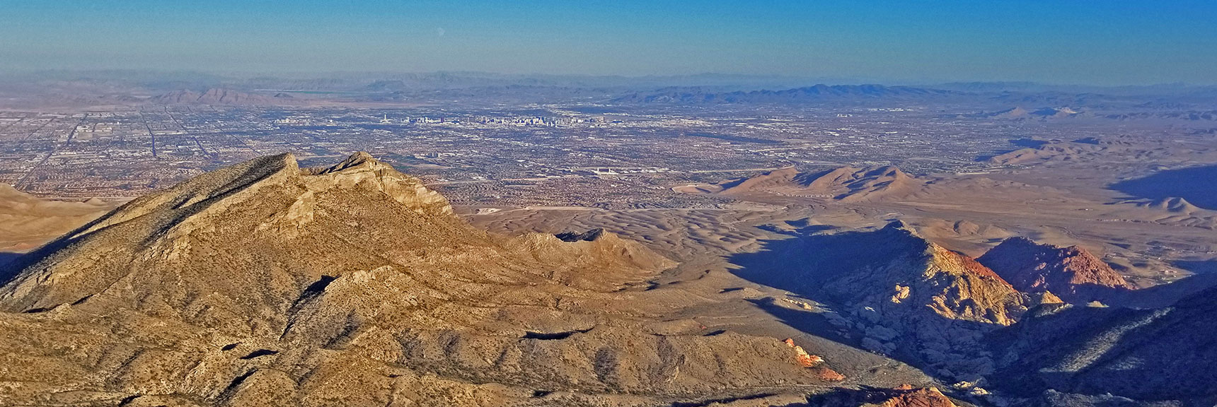 Damsel Peak and Calico Basin from El Padre Mt Approach Ridge | La Madre Mountain,, El Padre Mountain, Burnt Peak | La Madre Mountains Wilderness, Nevada