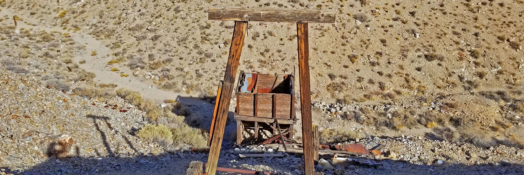 Precursor to the Skidoo Stamp Mill? | Skidoo Stamp Mill, Panamint Mountains, Death Valley National Park, CA