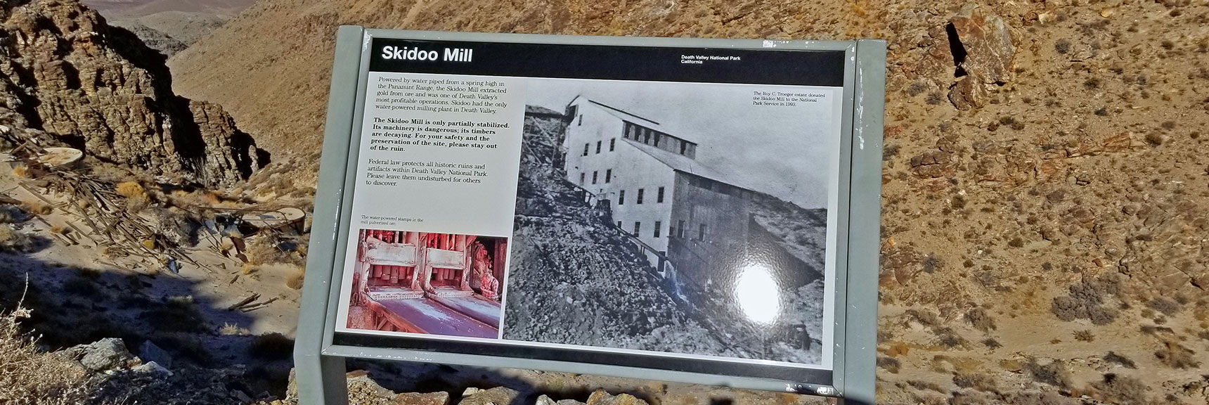 Skidoo Stamp Mill in Operation Condition 1907-1917 | Skidoo Stamp Mill, Panamint Mountains, Death Valley National Park, CA