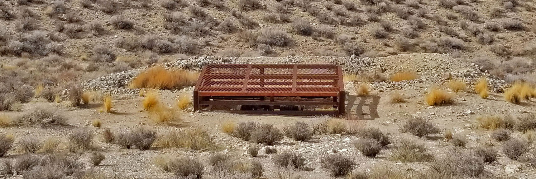 Deep Vertical Mine Shaft Closed Off | Skidoo Stamp Mill, Panamint Mountains, Death Valley National Park, CA